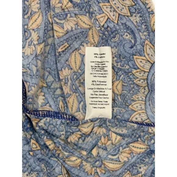 LULAROE Simply Comfortable Pull-on A-Line Skirt Large Bold Blue Pattern Stretch - Picture 7 of 12